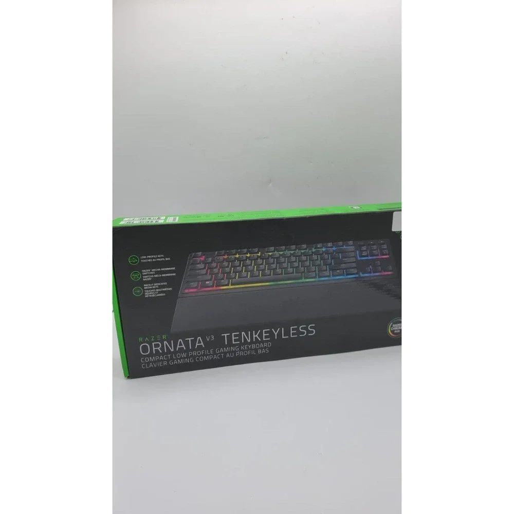 Razer Ornata V3 TKL Tenkeyless Gaming Keyboard Low-Profile Mecha-Membrane Black